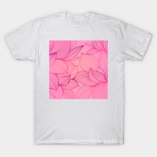 Pink Floral pattern T-Shirt